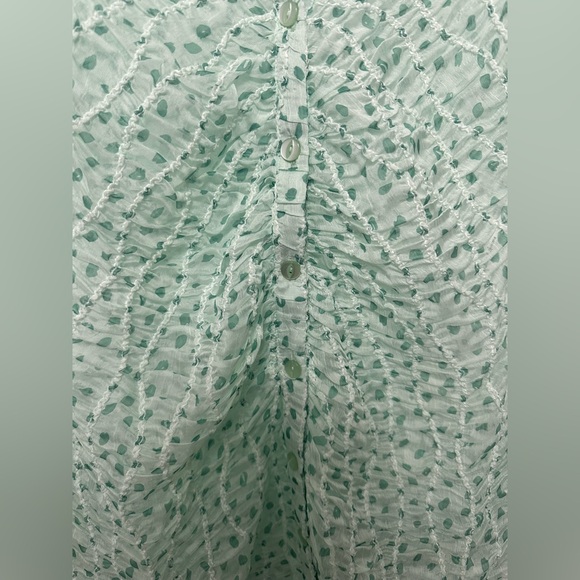 For Love & Lemons Mint Green Sheer Dress - Picture 6 of 10